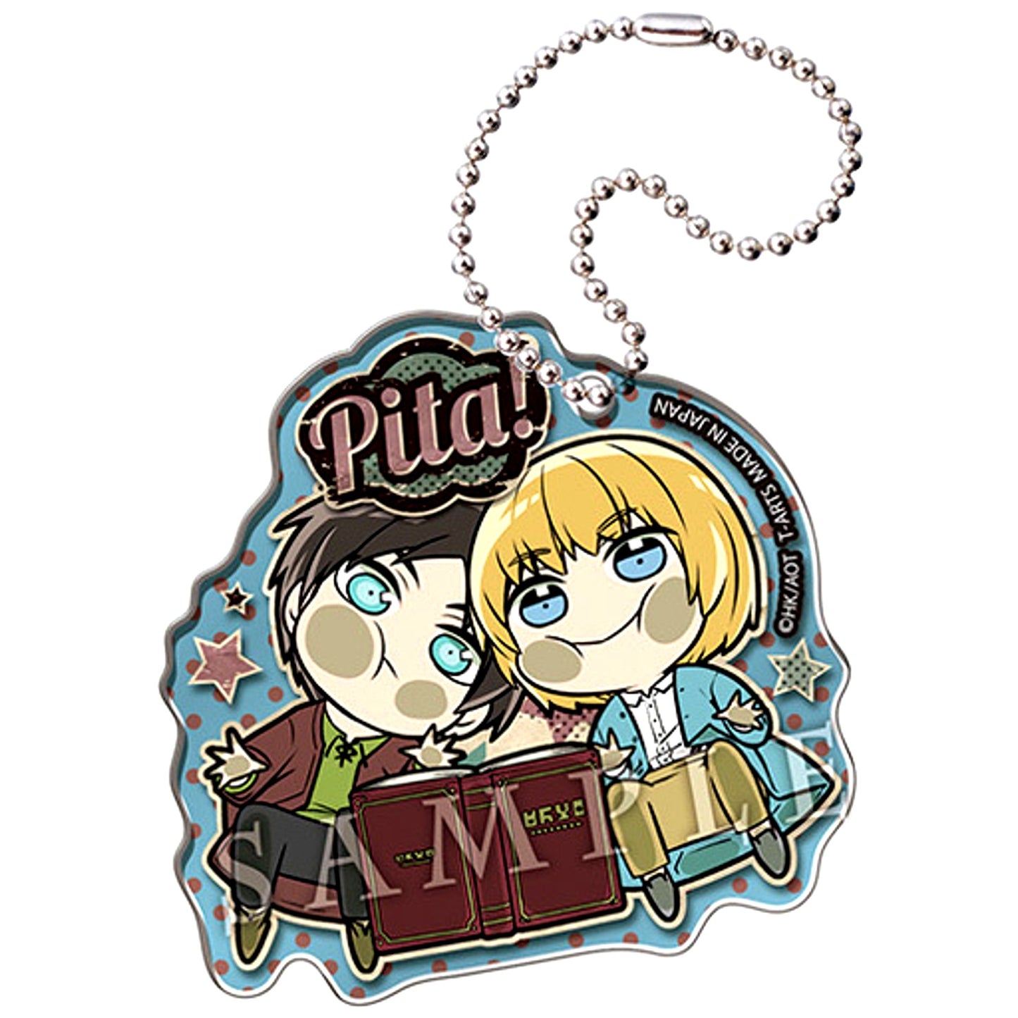 Eren Yeager & Armin Arlert Attack on Titan Season 3 Pita! Deforme Acrylic Keychain Vol. 2 [USED]