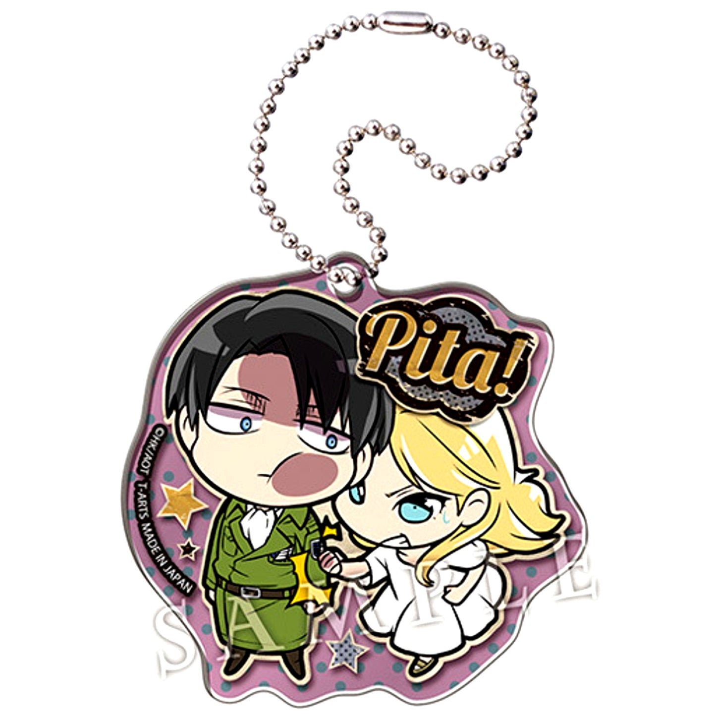 Levi & Historia Reiss Attack on Titan Season 3 Pita! Deforme Acrylic Keychain Vol. 2 [USED]