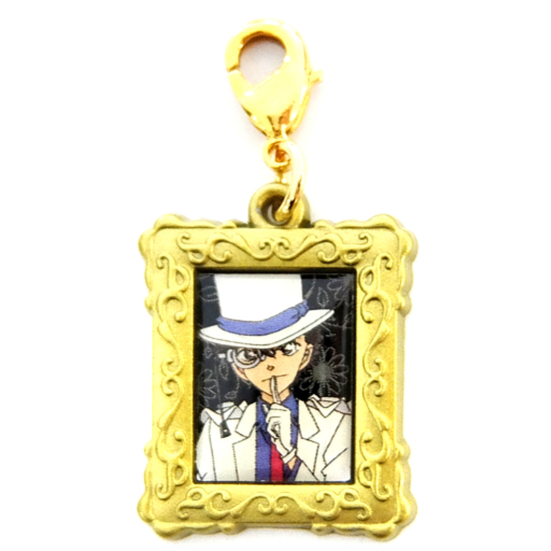 Kaito Kid B Black Background Detective Conan Sunflowers of Inferno Metal Charm Collection [USED]
