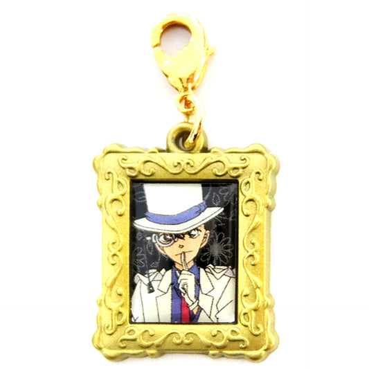 Kaito Kid B Black Background Detective Conan Sunflowers of Inferno Metal Charm Collection [USED]
