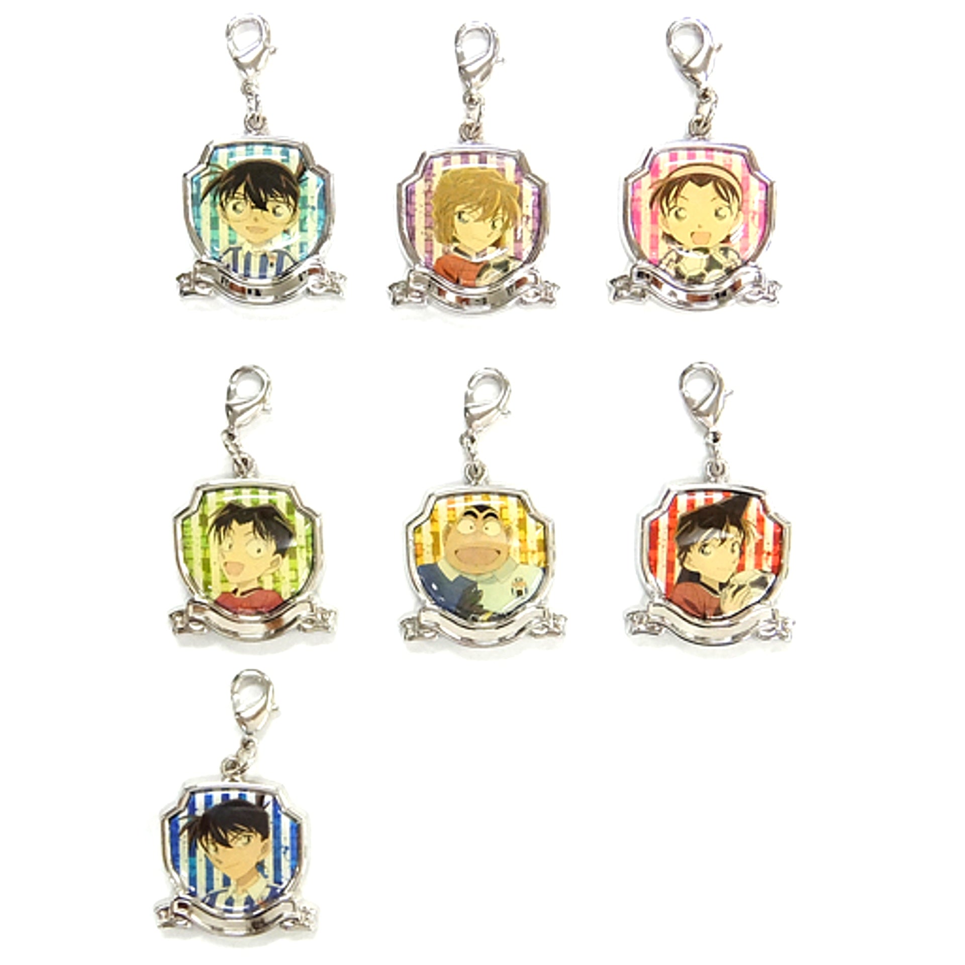 Set of 7 Detective Conan The Eleventh Striker Metal Charm Collection [USED]