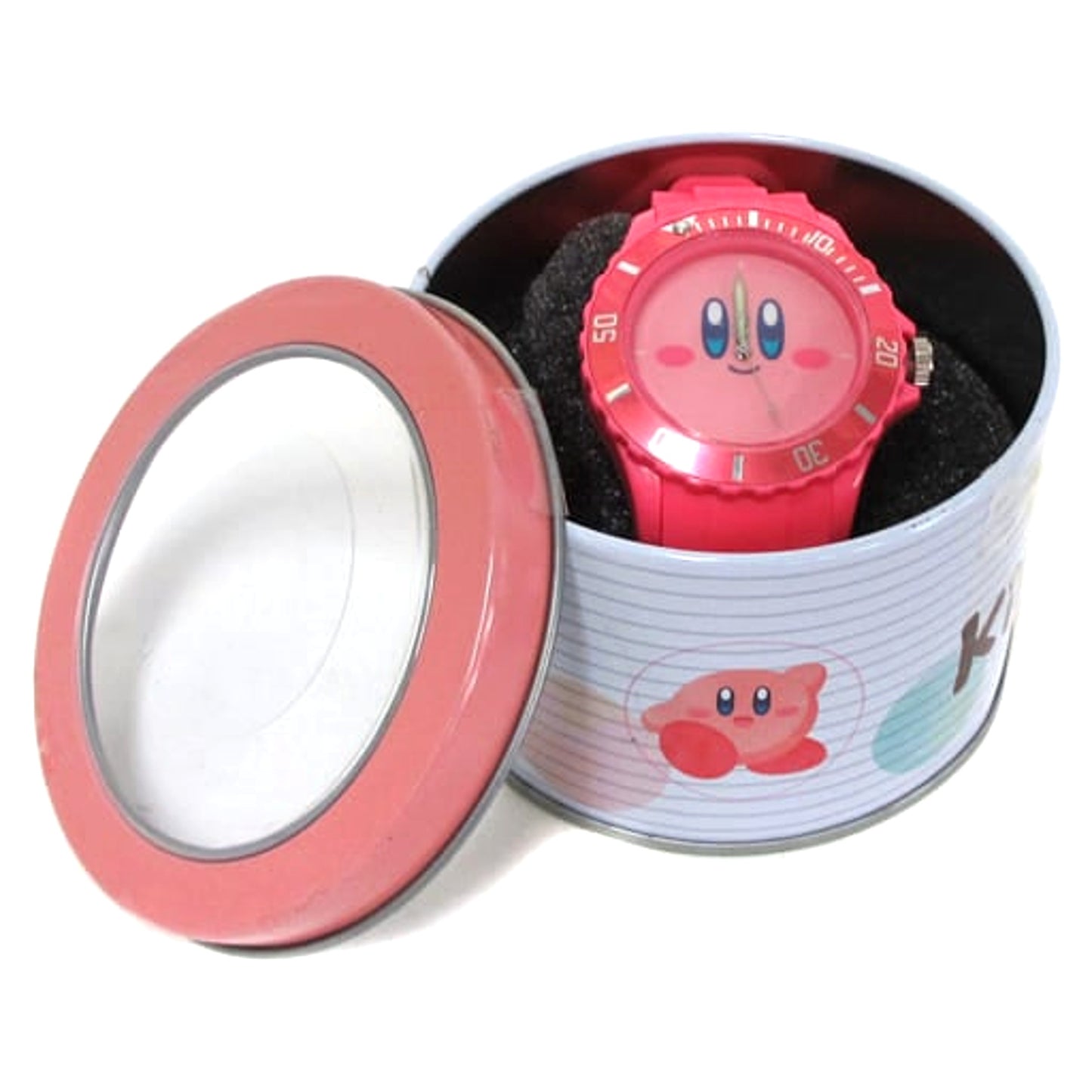 Kirby Face Pink Can Case Wristwatch Mori Fantasy PALO Limited [USED]