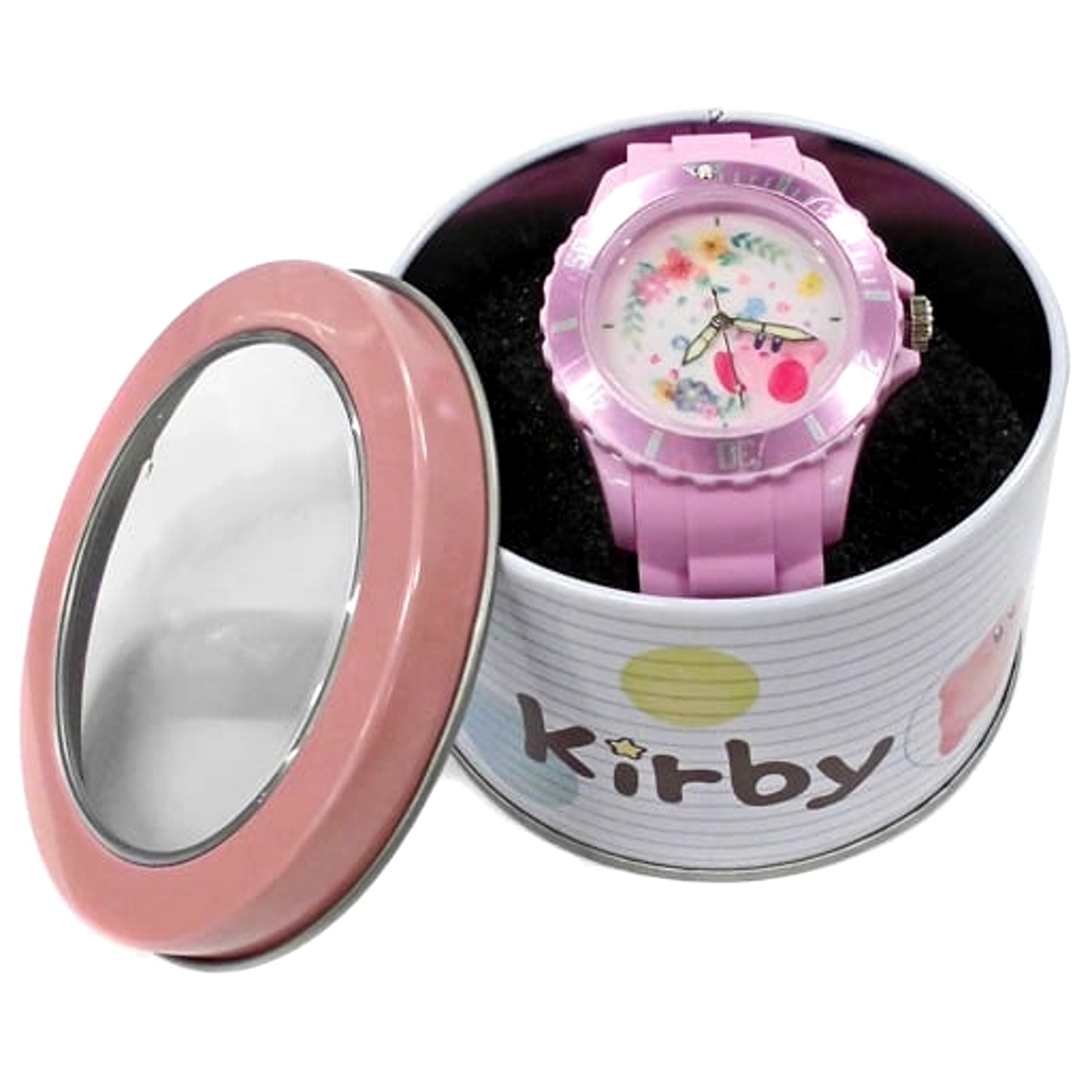 Kirby Flower Pink Can Case Wristwatch Mori Fantasy PALO Limited [USED]