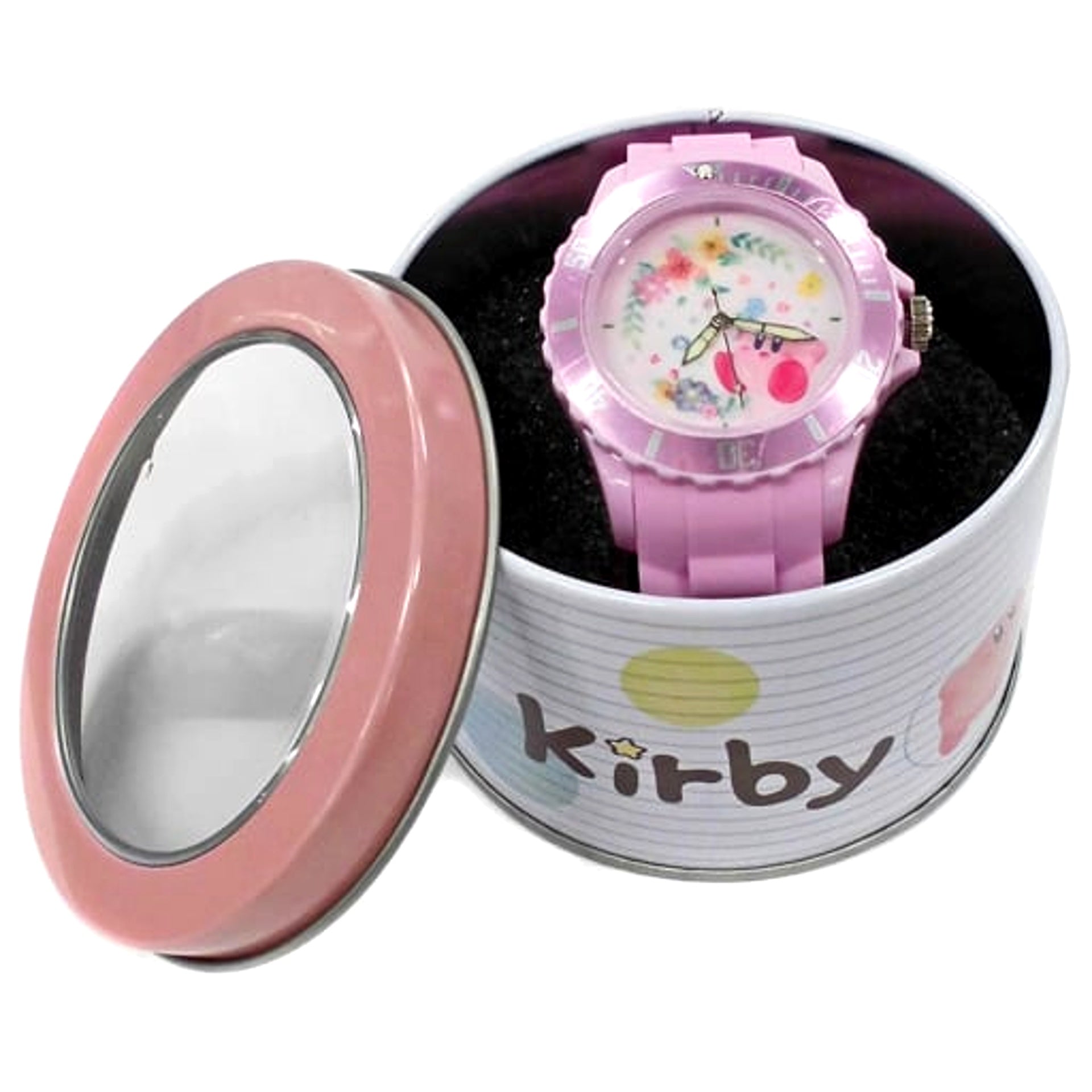 Kirby Flower Pink Can Case Wristwatch Mori Fantasy PALO Limited [USED]