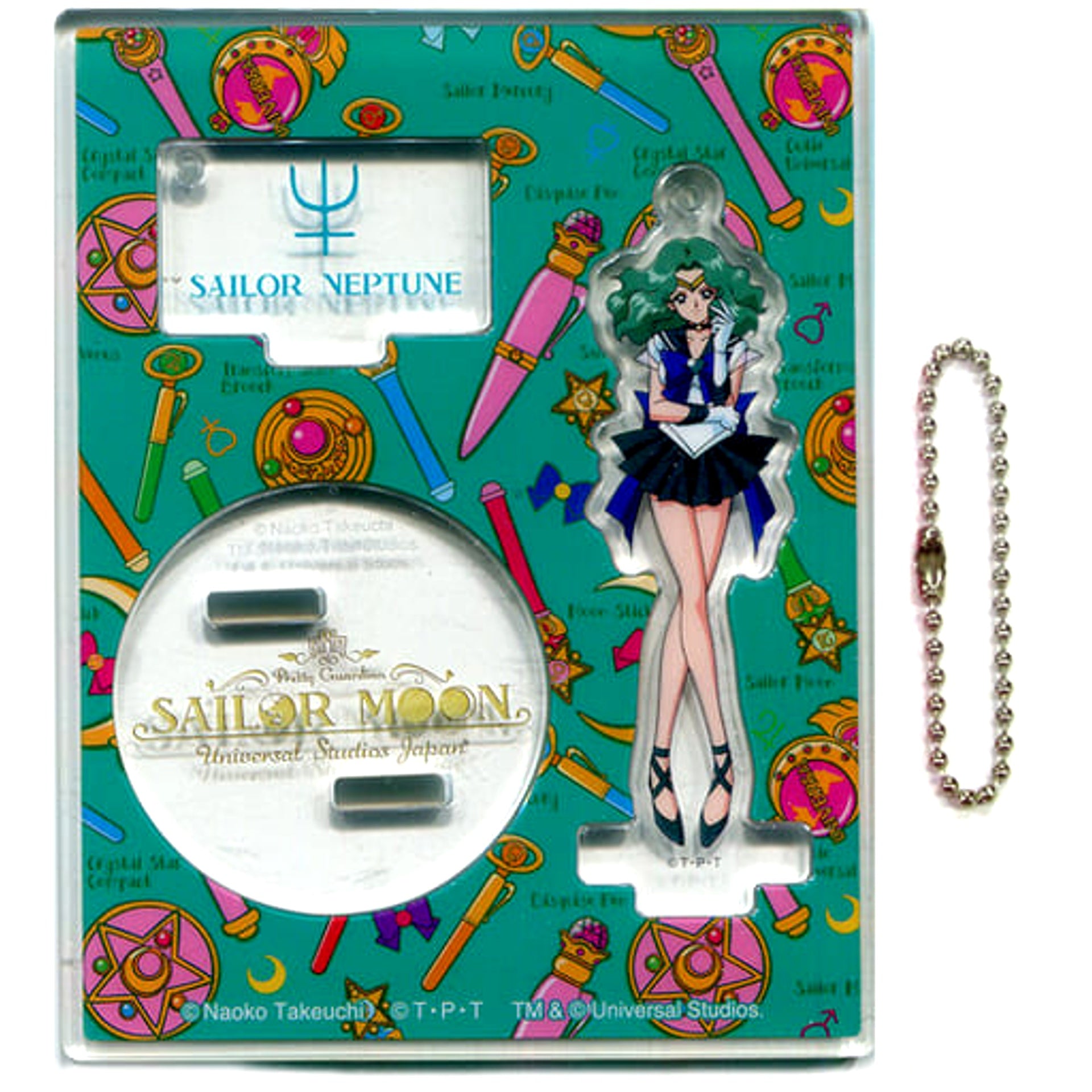 Sailor Neptune Sailor Moon the Miracle 4-D 2018 Collectible Acrylic Keychain Universal Studios Japan Limited [USED]