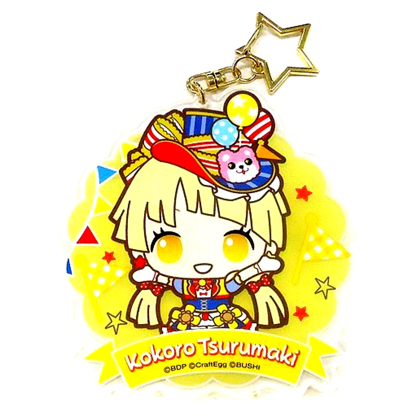 Kokoro Tsurumaki BanG Dream! Acrylic Keychain Sanrio Party ver. Sanrio Party in Shibuya Marui [USED]