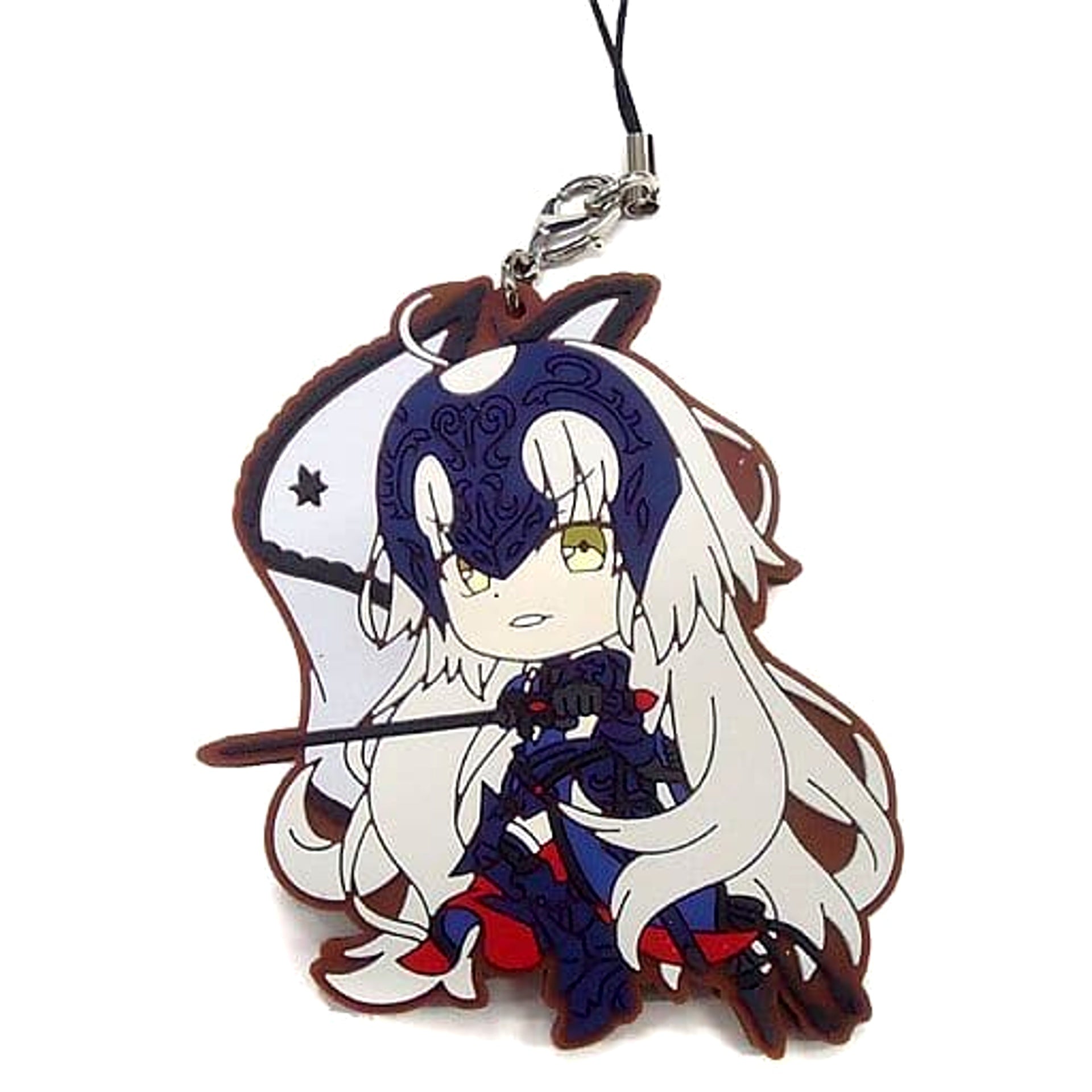Fate/Grand Order Avenger/Jeanne d'Arc Alter Ichiban Kuji Busokanryo Ortenaus Rubber Charm Kyunchara Illustrations Epic of Remnant Prize C Keychains [USED]