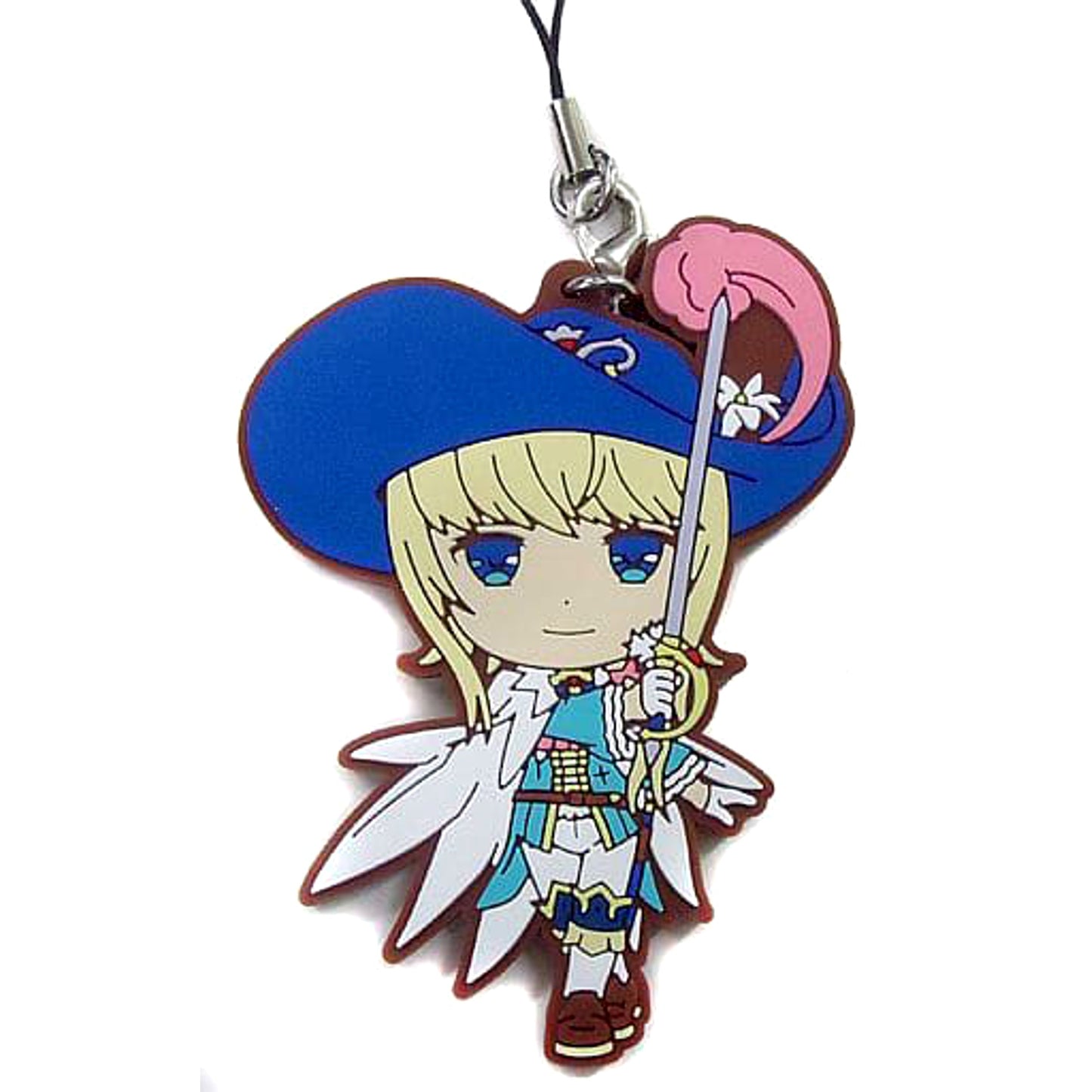 Fate/Grand Order Saber/Chevalier d'Eon Ichiban Kuji Busokanryo Ortenaus Rubber Charm Kyunchara Illustrations Epic of Remnant Prize C Keychains [USED]