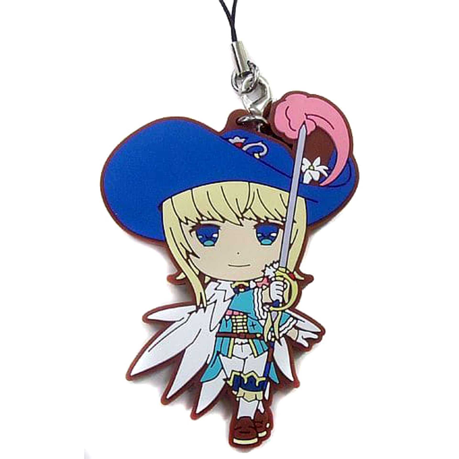 Fate/Grand Order Saber/Chevalier d'Eon Ichiban Kuji Busokanryo Ortenaus Rubber Charm Kyunchara Illustrations Epic of Remnant Prize C Keychains [USED]