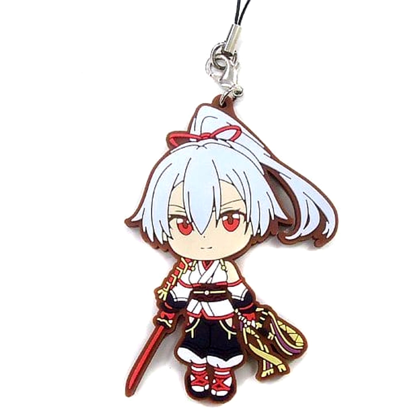 Fate/Grand Order Archer/Tomoe Gozen Ichiban Kuji Busokanryo Ortenaus Rubber Charm Kyunchara Illustrations Epic of Remnant Prize C Keychains [USED]