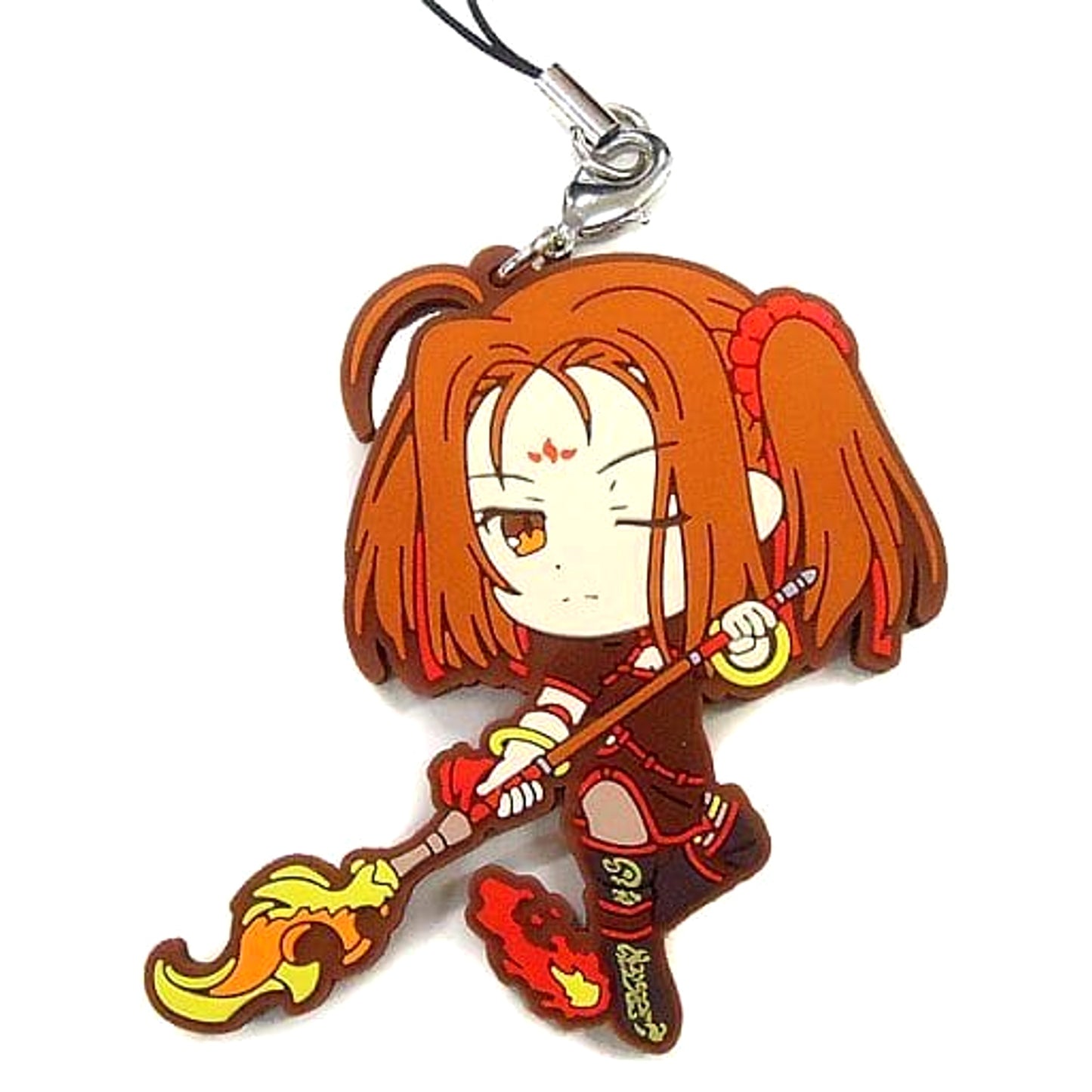 Fate/Grand Order Lancer/Nezha Ichiban Kuji Busokanryo Ortenaus Rubber Charm Kyunchara Illustrations Epic of Remnant Prize C Keychains [USED]