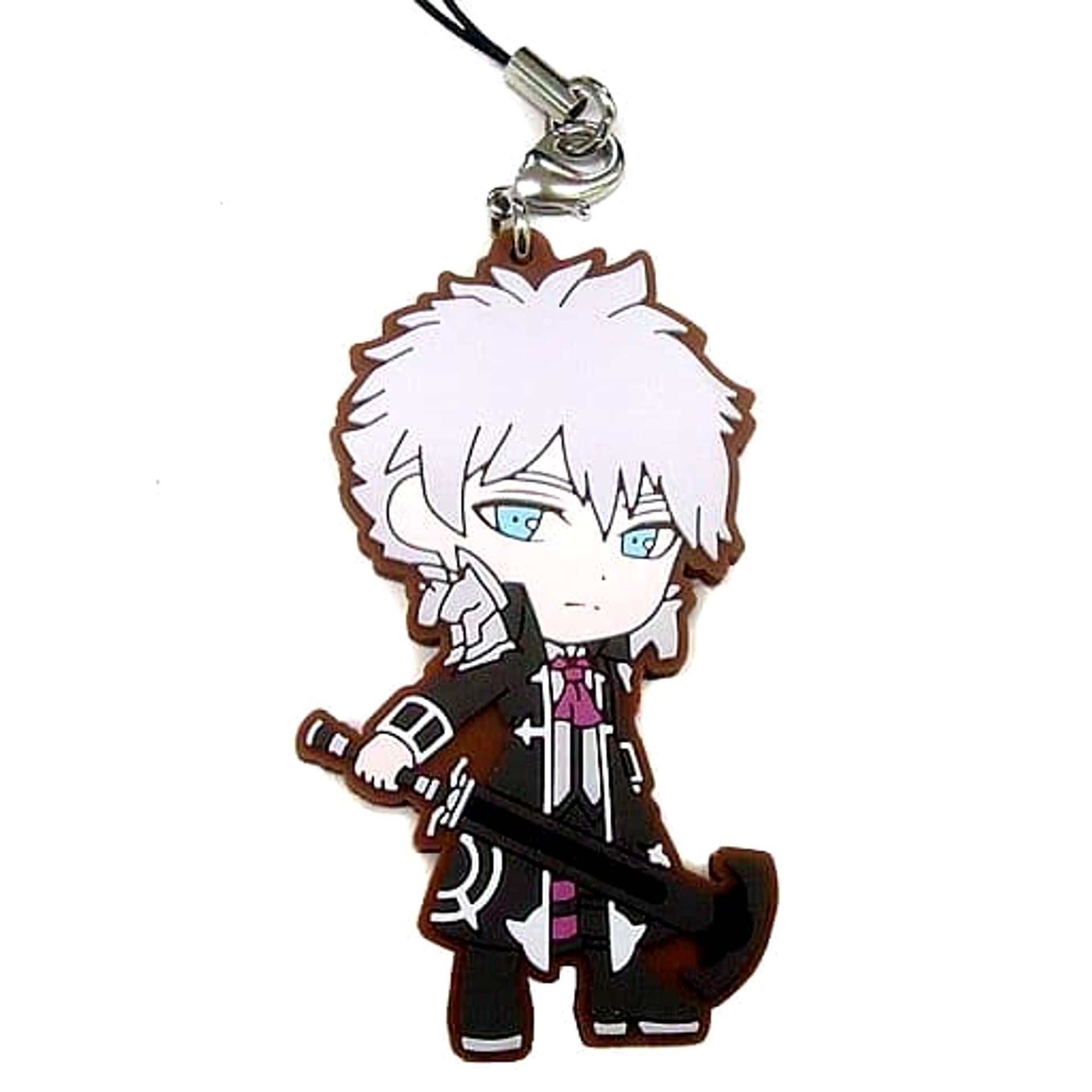 Fate/Grand Order Assassin/Charles-Henri Sanson Ichiban Kuji Busokanryo Ortenaus Rubber Charm Kyunchara Illustrations Epic of Remnant Prize C Keychains [USED]
