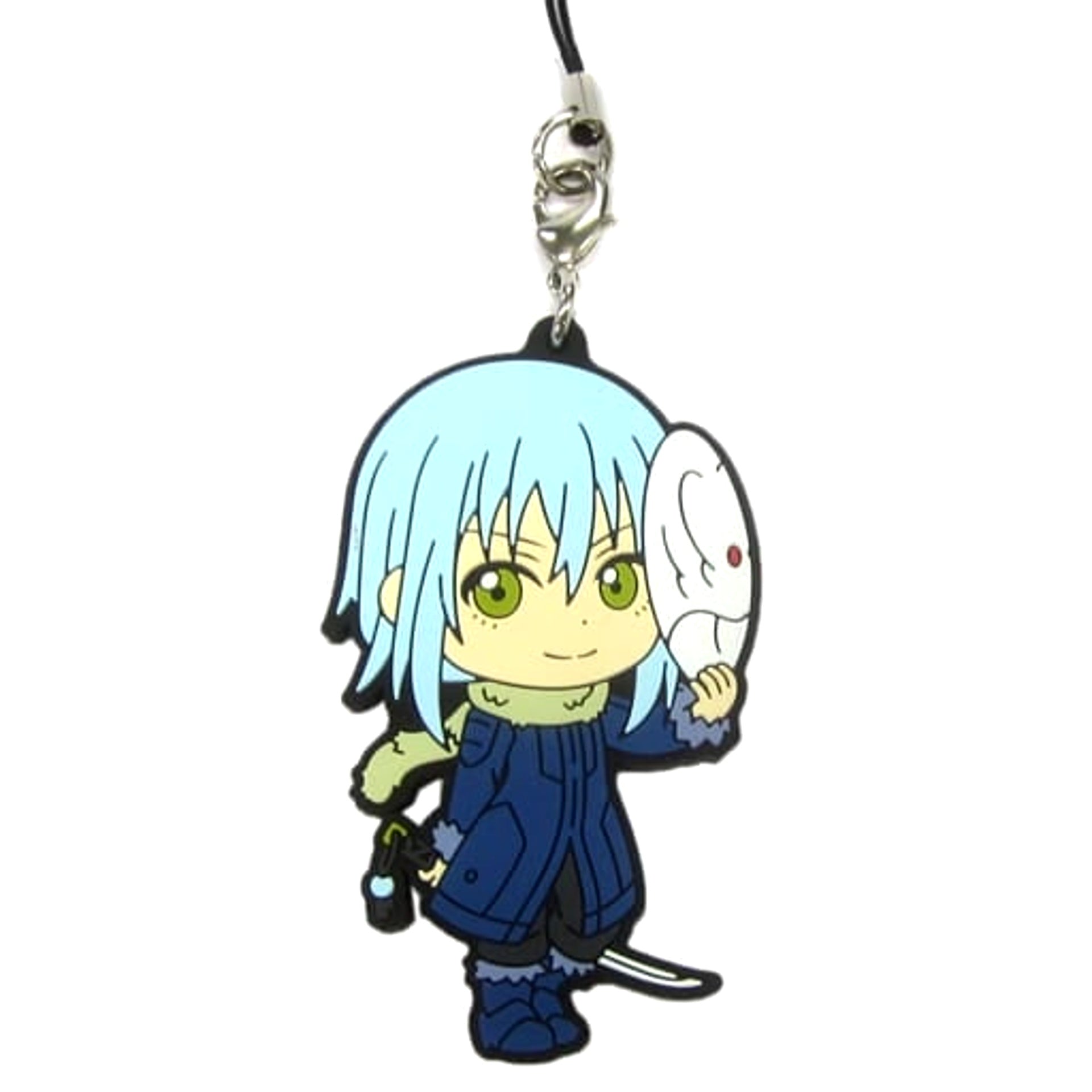 That Time I Got Reincarnated as a Slime Rimuru Blue Costume Ichiban Kuji Mabudachi nanoda! Rubber Charm Kyunchara Illustrations Prize G [USED]