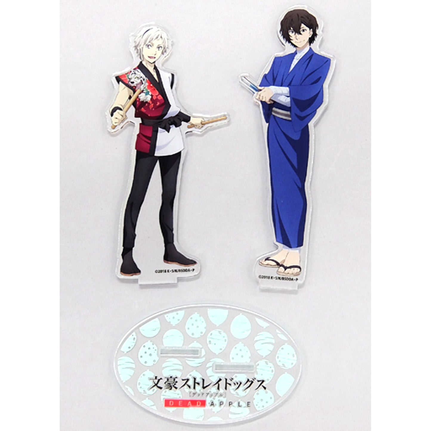 Atsushi Nakajima & Osamu Dazai Acrylic Stand Bungo Stray Dogs DEAD APPLE x Kanda Myojin Summer Festival Myojin Cafe Kanda Myojin & C94 Goods [USED]