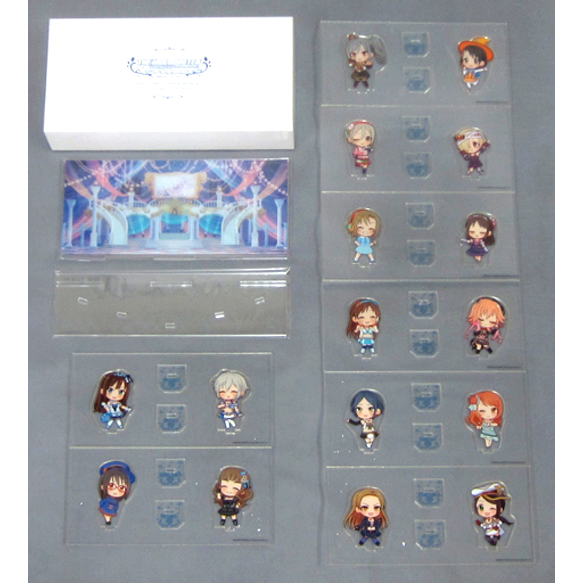 Cool THE IDOLM@STER CINDERELLA GIRLS Acrylic Charaplate Puchi 4th Live Special Set TriCastle Story [USED]