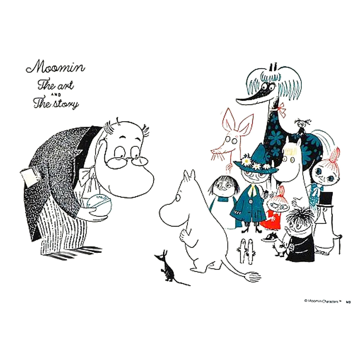 Moomin Forennings Bank Multi Cross Moomin Exhibition The Art And The Story Limited Cloth [USED]