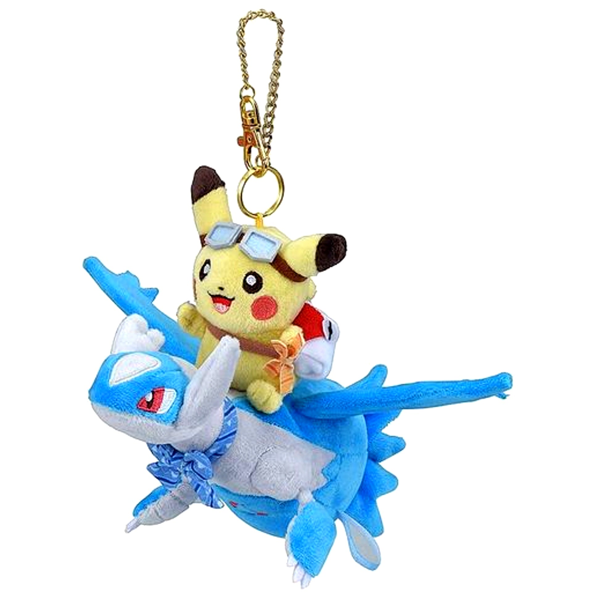 Pikachu & Latios Blue Pokemon Mascot Riding Latias & Latios Pokemon Center Limited [USED]
