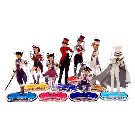 Set of 8 H Prize Detective Conan Secret Magic Show Sega Lucky Kuji Acrylic Stand [USED]