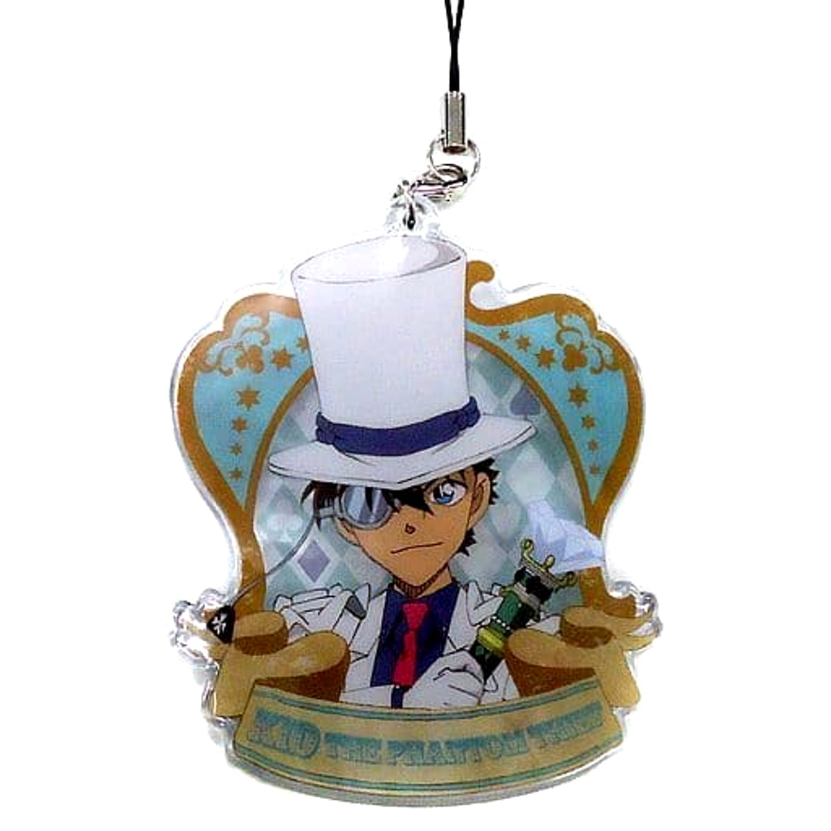Detective Conan Kid the Phantom Thief Sega Lucky Kuji Secret Magic Show Soft Clear Keyholder Prize J [USED]