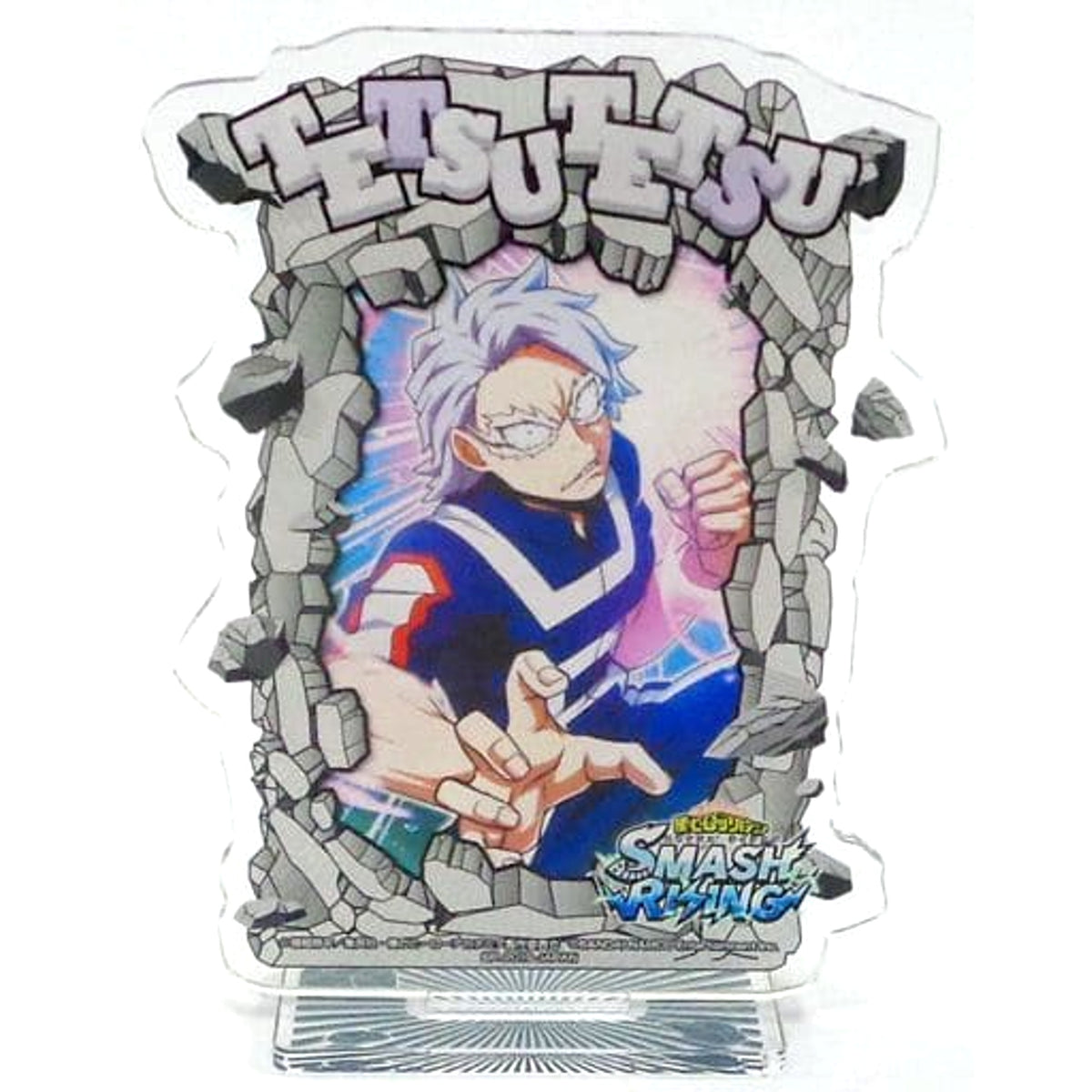 My Hero Academia Tetsutetsu Tetsutetsu Acrylic Plate with Stand Amusement Ichiban Cafe Smash Rising Collaboration Part 2 Drink Order Bonus Acrylic Stands [USED]
