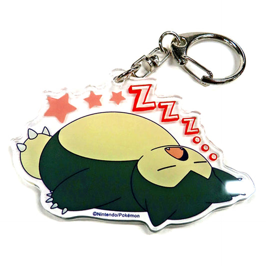 Snorlax Pokemon Acrylic Keychain Oyasumi Good Night Pokemon Center Limited [USED]