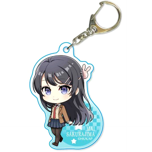 Mai Sakurajima Tekutoko Rascal Does Not Dream of Bunny Girl Senpai Acrylic Keychain [USED]