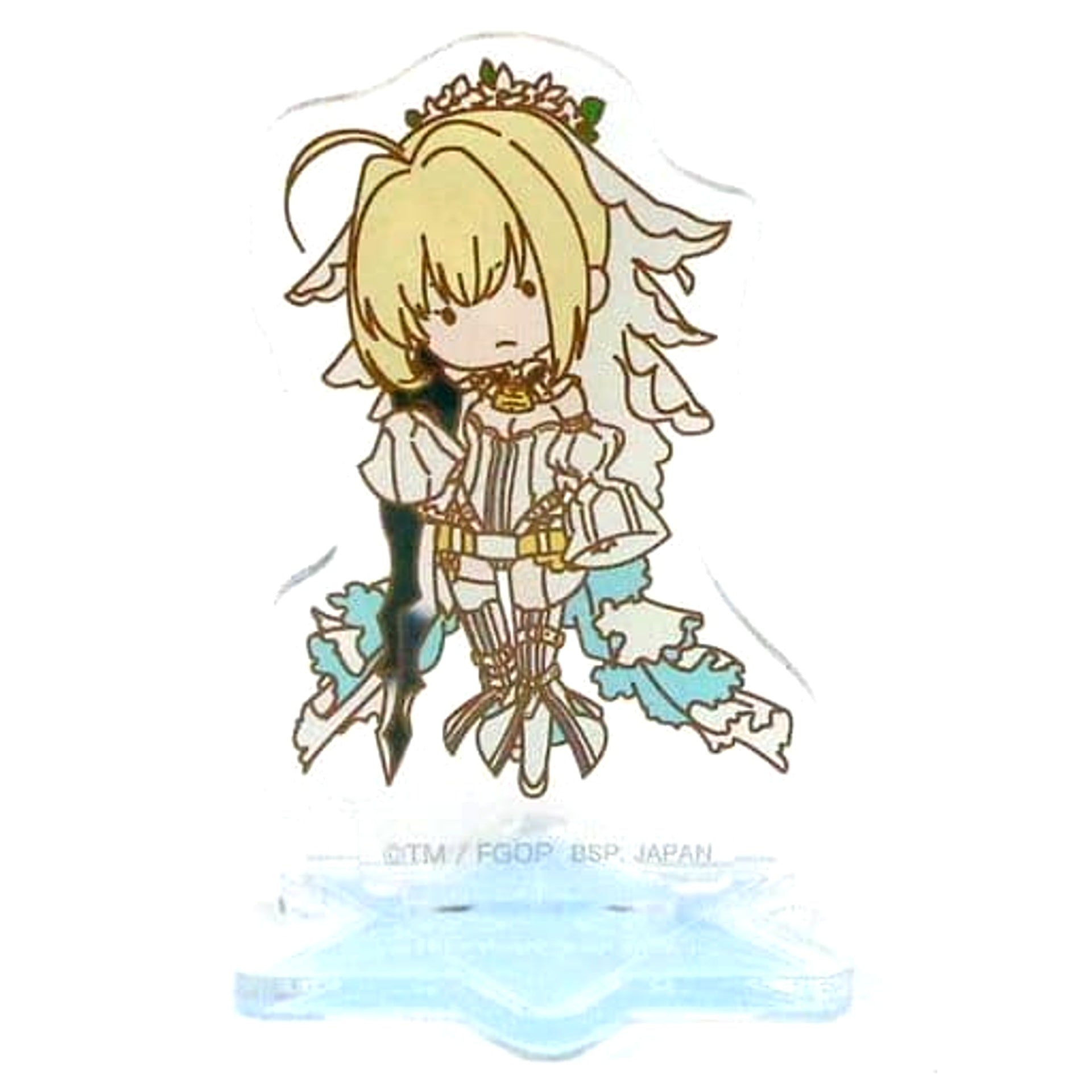 Fate/Grand Order Saber/Nero Claudius [Bride] Ichiban Kuji Online Sugar Pochette 5 Acrylic Stand Prize E [USED]