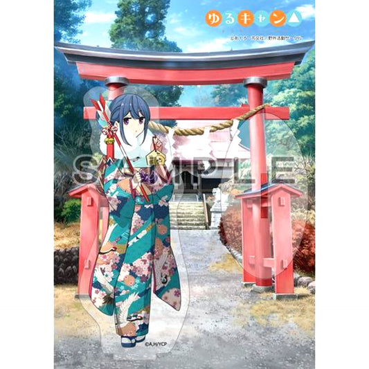 Rin Shima Kimono Yuru Camp Illustration Acrylic Stand [USED]