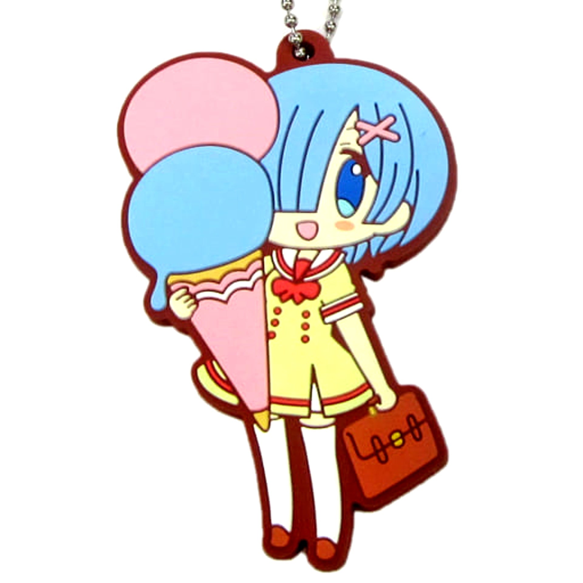 Re:ZERO -Starting Life in Another World- Rem Ichiban Kuji Amai Haru ga Kita! Dorekara Taberu? Rubber Keychain Prize F Keychains [USED]