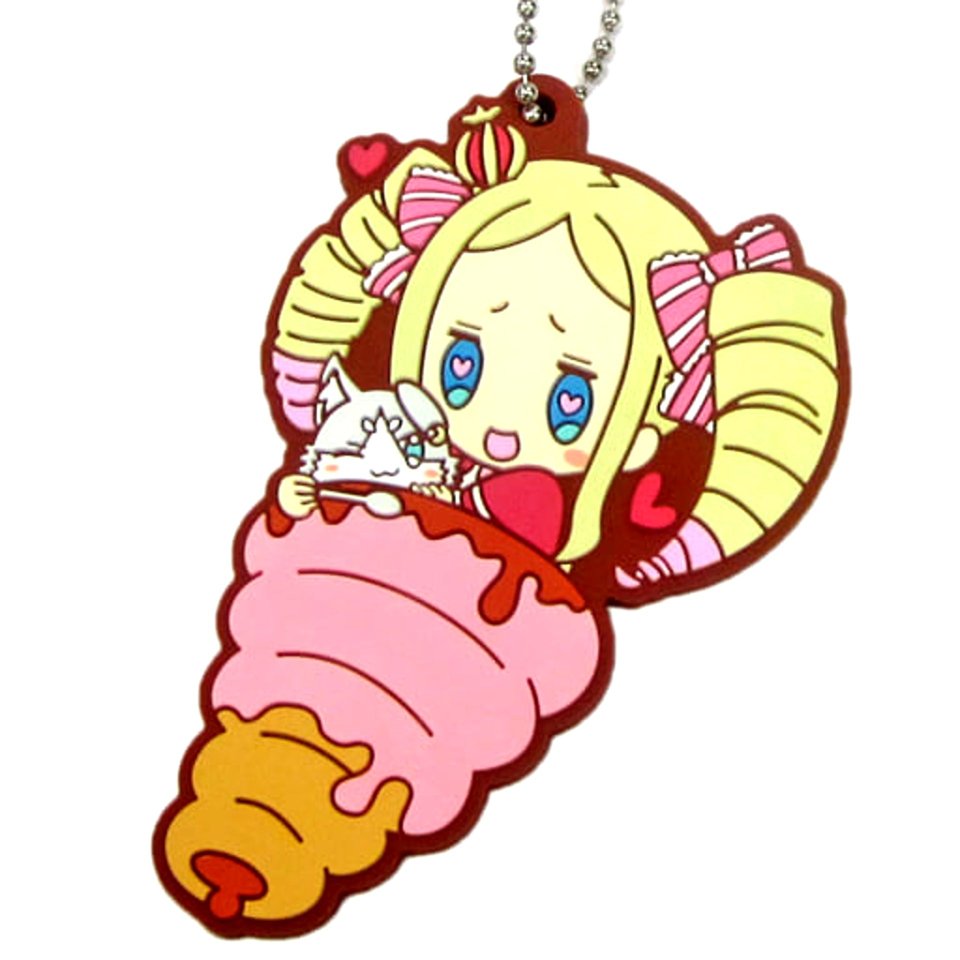 Re:ZERO -Starting Life in Another World- Beatrice Ichiban Kuji Amai Haru ga Kita! Dorekara Taberu? Rubber Keychain Prize F Keychains [USED]