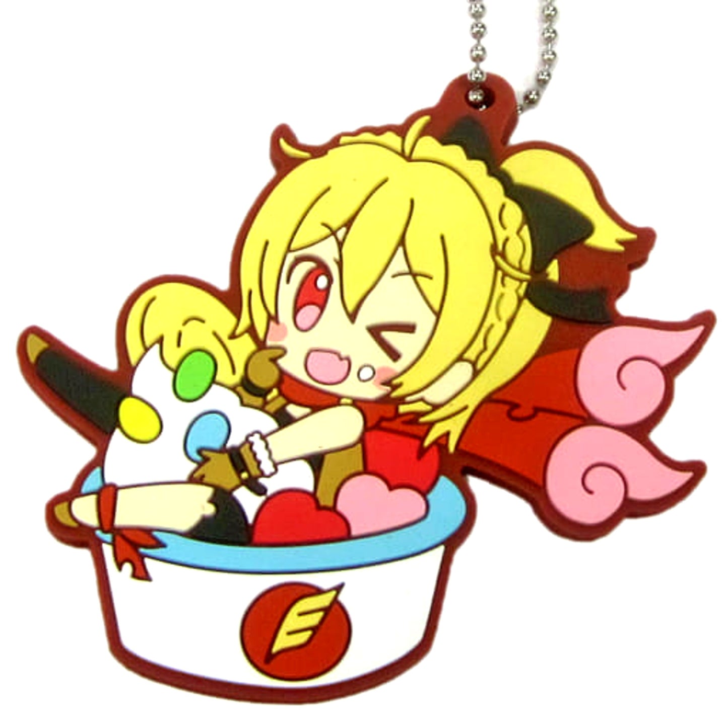 Re:ZERO -Starting Life in Another World- Felt Ichiban Kuji Amai Haru ga Kita! Dorekara Taberu? Rubber Keychain Prize F Keychains [USED]