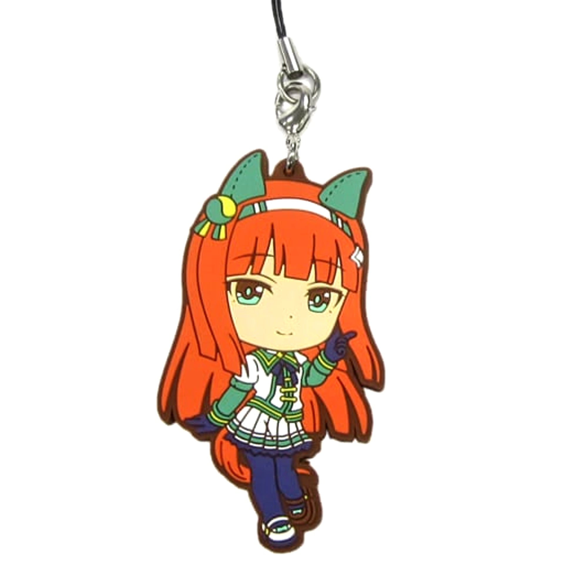 Umamusume: Pretty Derby Silence Suzuka Team Spica Ichiban Kuji Rubber Charm Kyunchara Illustrations Prize E Keychains [USED]