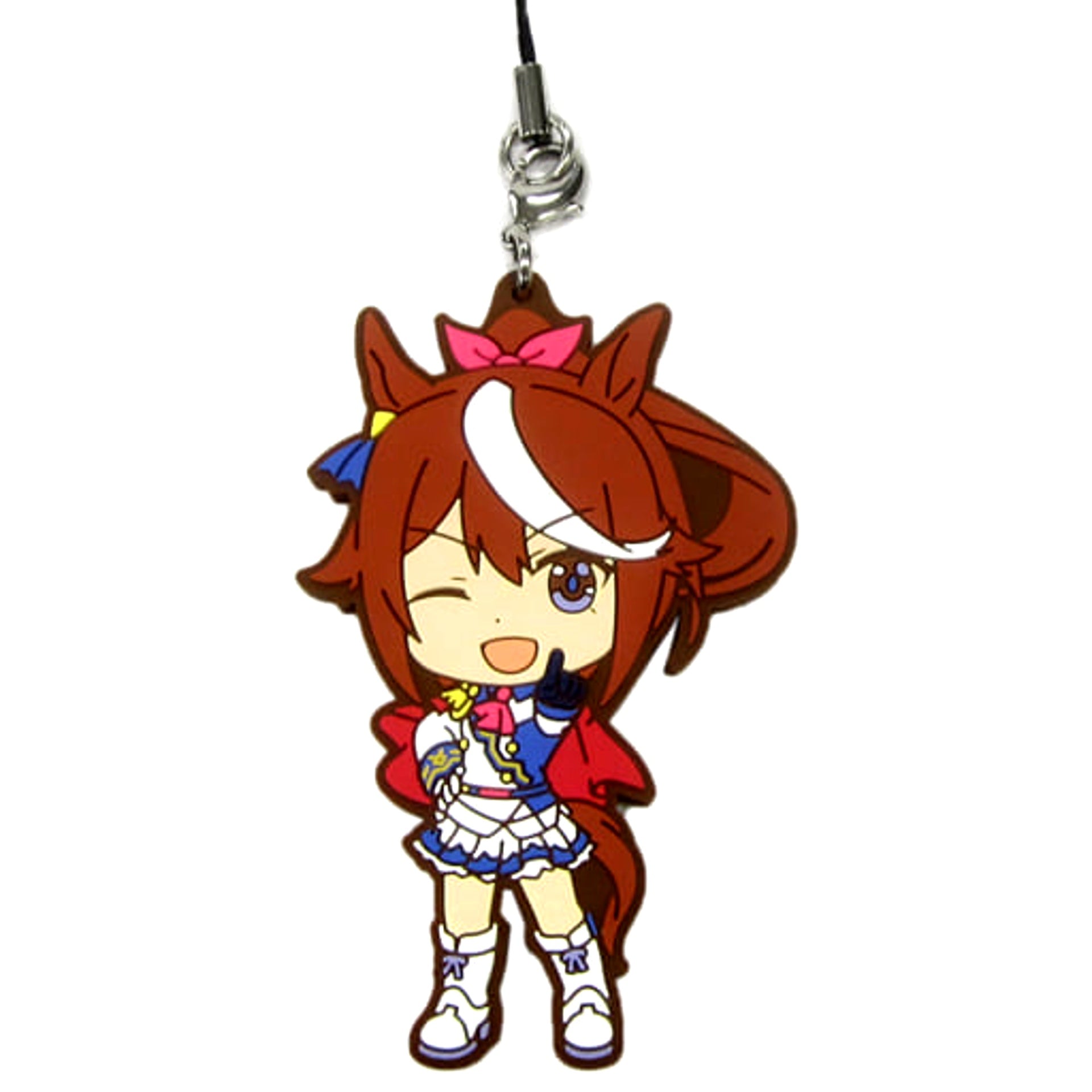 Umamusume: Pretty Derby Tokai Teio Team Spica Ichiban Kuji Rubber Charm Kyunchara Illustrations Prize E [USED]
