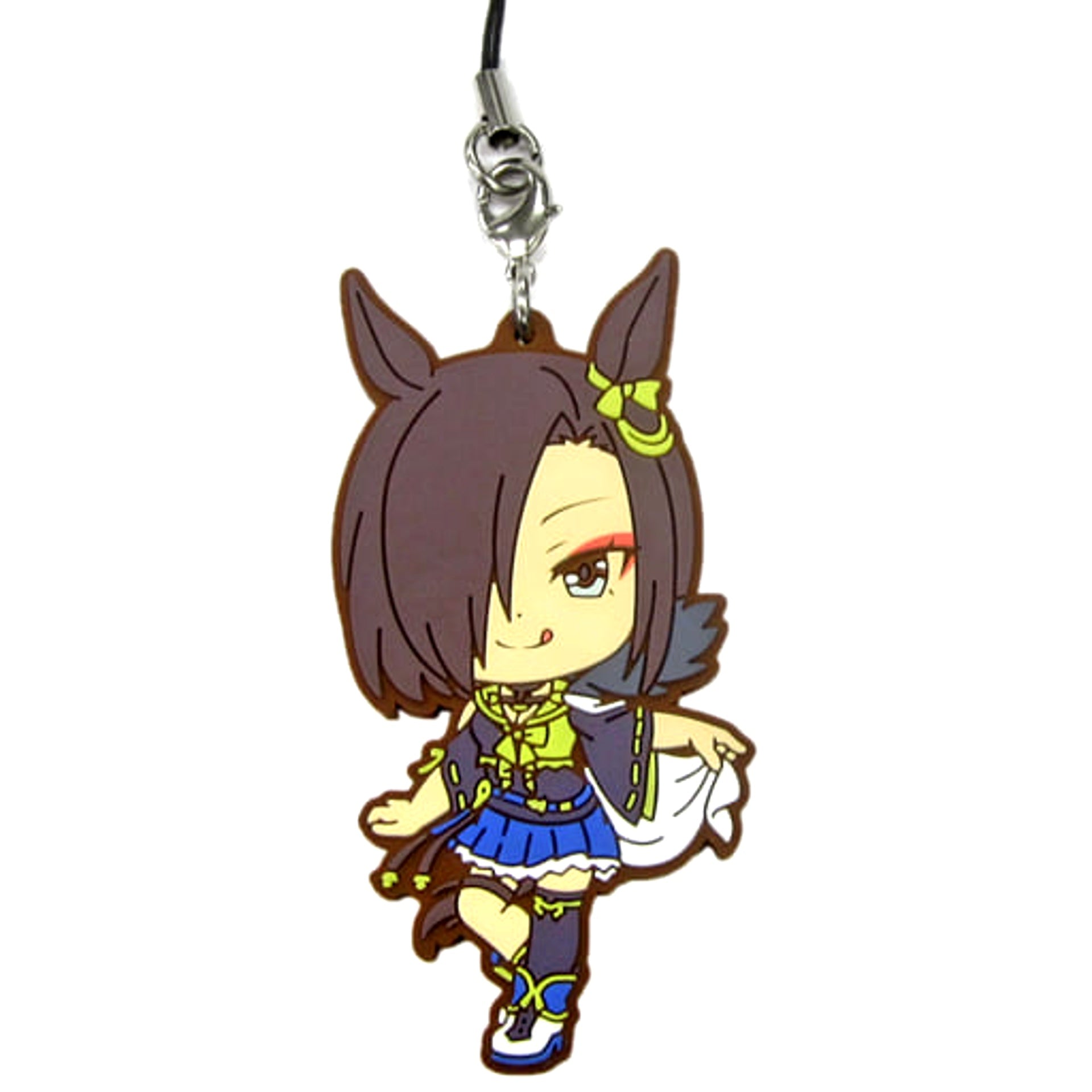 Umamusume: Pretty Derby Air Groove Ichiban Kuji Rubber Charm Kyunchara Illustrations Prize F Keychains [USED]