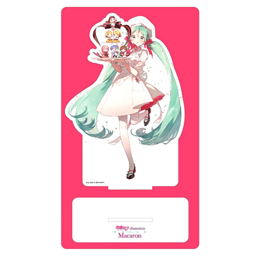 Hatsune Miku All Characters VOCALOID x Fujiya Acrylic Stand Figure Size M characters Macaron Release Commemoration Goods [USED]