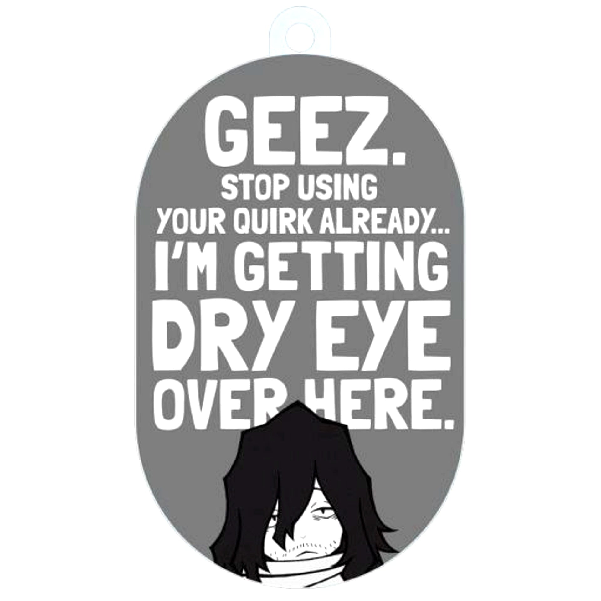 Shota Aizawa My Hero Academia Trading Quote Acrylic Keychain [USED]