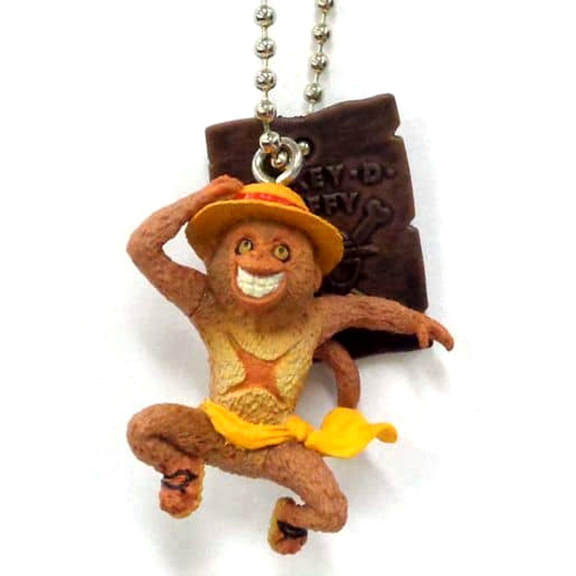 One Piece Monkey D. Luffy As Monkey Artist Special Swing Toshio Asakuma Collaboration Keychains [USED]