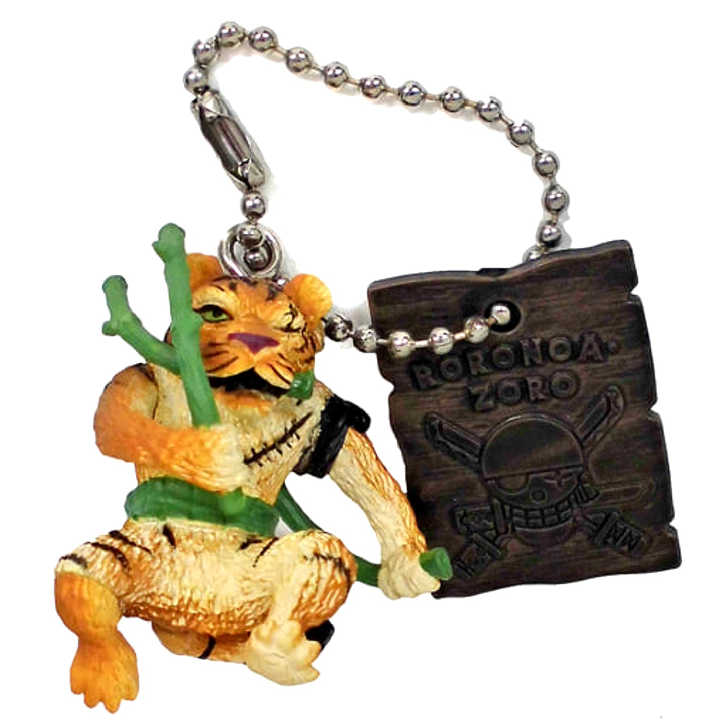 One Piece Roronoa Zoro As Tiger Artist Special Swing Toshio Asakuma Collaboration Keychains [USED]