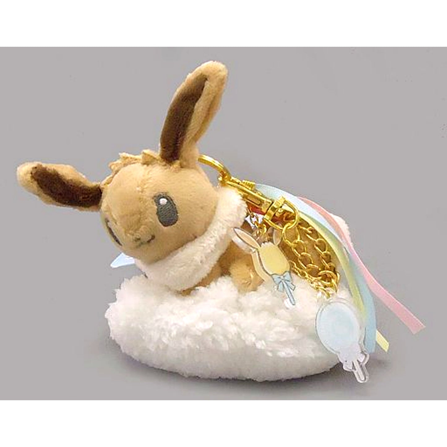 Eevee Rainbow Pattern Pokemon Mascot Bag Charm Pokemon Center Limited [USED]
