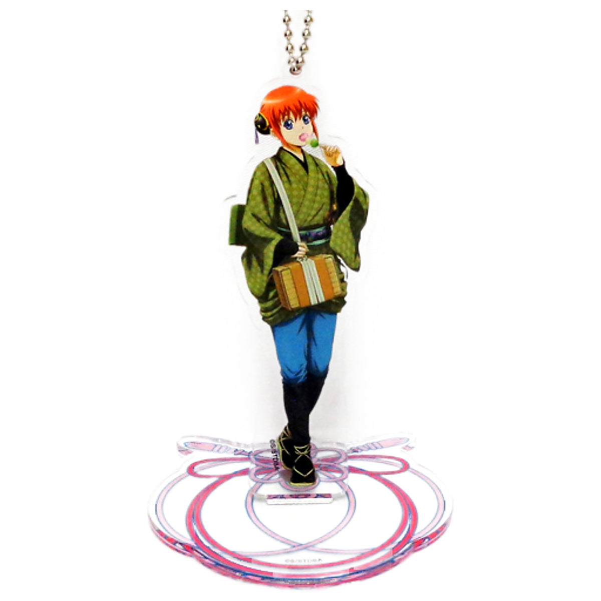 Gintama Kagura Newly Drawn Acrylic Stand Keychain Toei Uzumasa Eigamura Kyoto Brurun Stay Record Limited Keychains [USED]