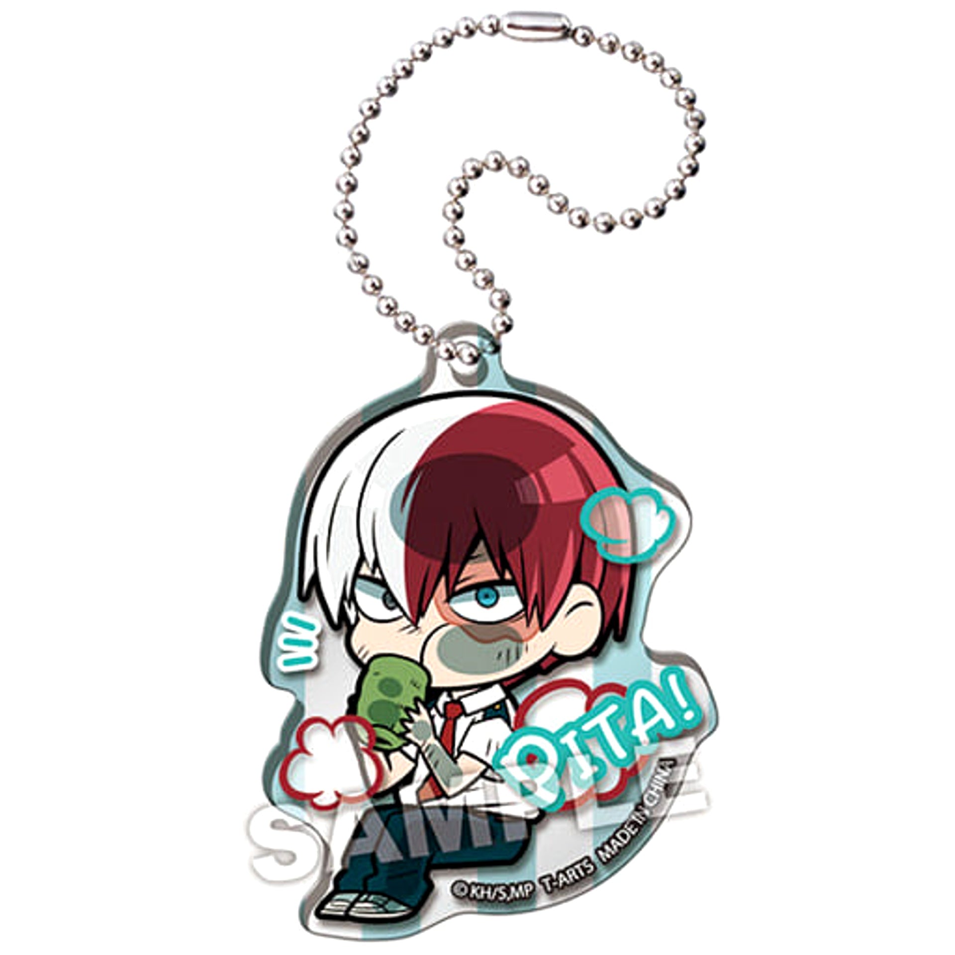 My Hero Academia Shoto Todoroki Pita! Deformed Itadakimasu! Acrylic Keychain Keychains [USED]
