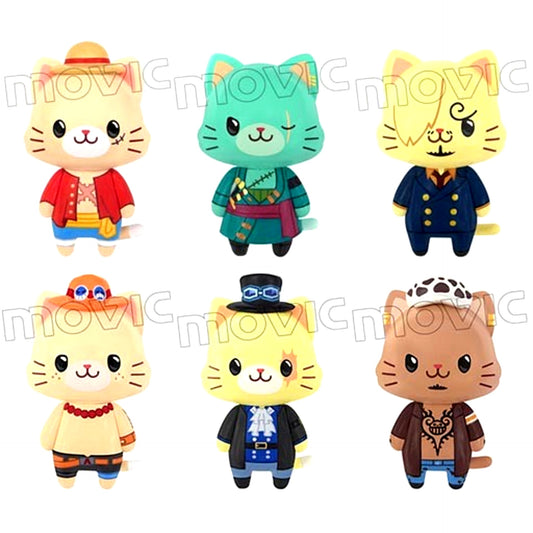 Set of 6 One Piece withCAT Mascot [USED]