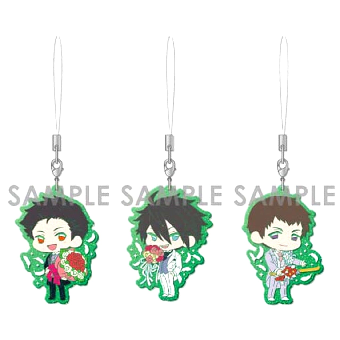 Wedding Mission! The Idolm@ster SideM Clear Rubber Strap Set Set of 3 [USED]