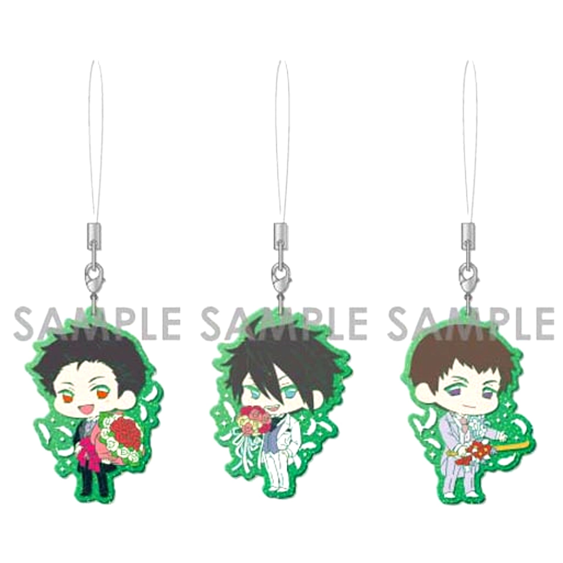 Wedding Mission! The Idolm@ster SideM Clear Rubber Strap Set Set of 3 [USED]