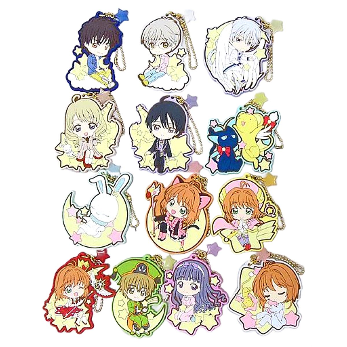 Sakura Kinomoto, etc. Cardcaptor Sakura: Clear Card Ichiban Kuji Starlight Collection Character Rubber Charm Prize F All 13 Types Set Charm [USED]