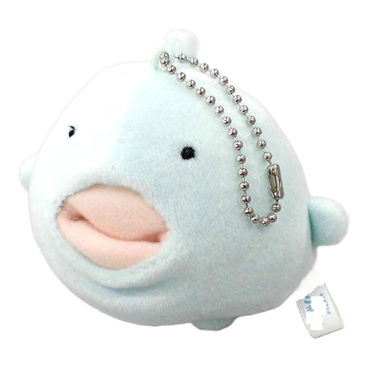 Kyo mo Tsuno ga Aru Fishman Plush Toy with Mochimochi Ball Chain Plush [USED]