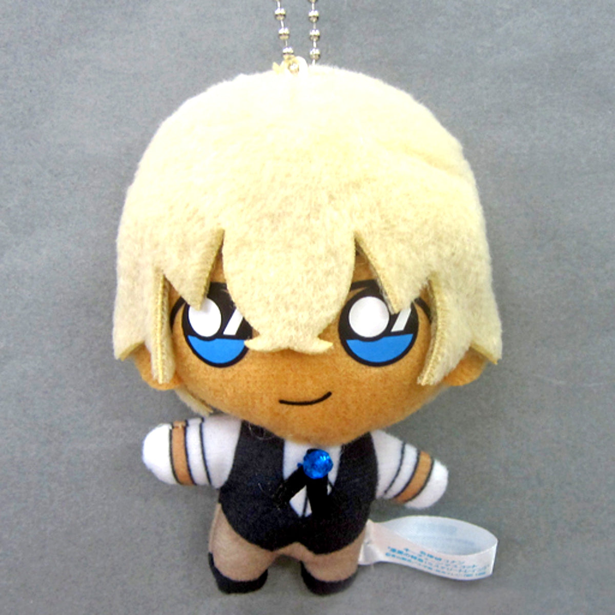 Bourbon Detective Conan Keychain Mascot Jet-Black Express [USED]