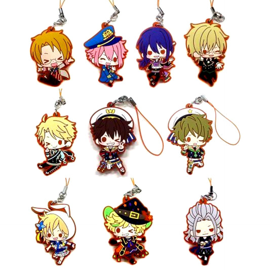 Set of 10 Ensemble Stars! Kotobukiya x Movic Rubber Strap Collection 3rd Stage [USED]