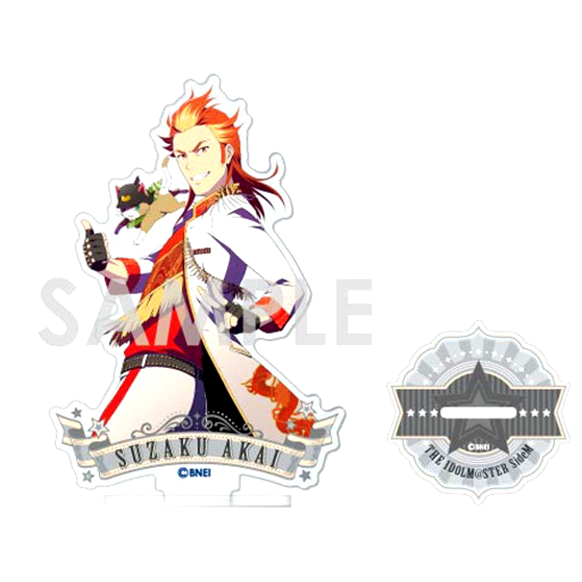 Suzaku Akai THE IDOLM@STER SideM Acrylic Stand 1st STAGE and 2nd STAGE L [USED]