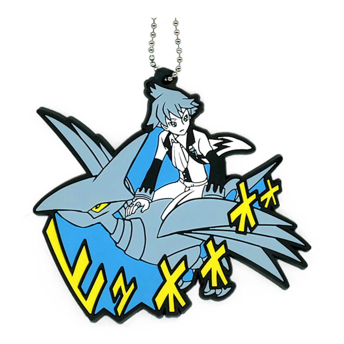 Steven Stone Skarmory Pokemon Big Rubber Keychain Collection Tc OA Champion Daigo Pokemon Center Limited Key Chain [USED]